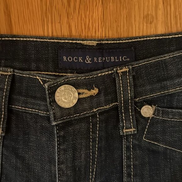 Rock & Republic Denim Shorts - Size 8 - Picture 2 of 5